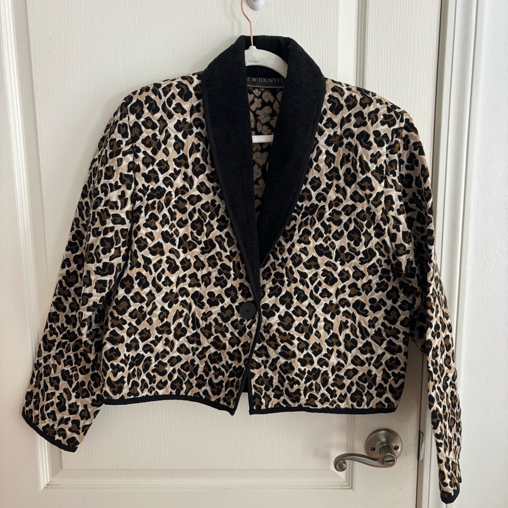 New Identity vintage animal print jacket